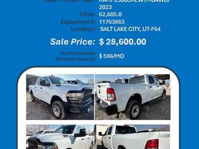 Truck Ram 2500 crew cab 4xr4 2023 62k miles 28600K Salt Lake city