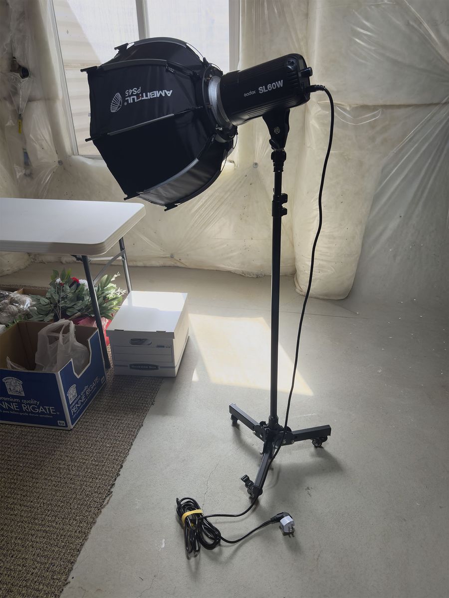 SL60W Godox LED Video Light w/Umbrella and Parabolic Reflector