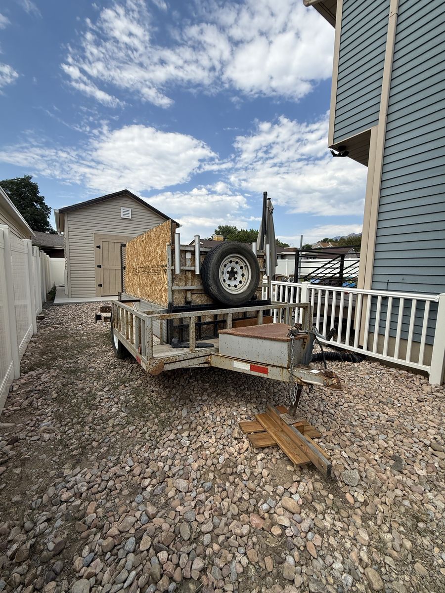 Used Utility Trailer with Spare Tire -  Great for Hauling