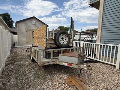 Used Utility Trailer with Spare Tire - Great for Hauling