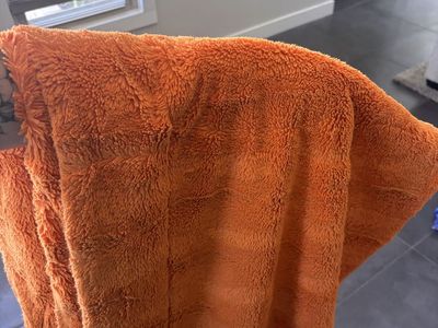 Orange Minky Blanket