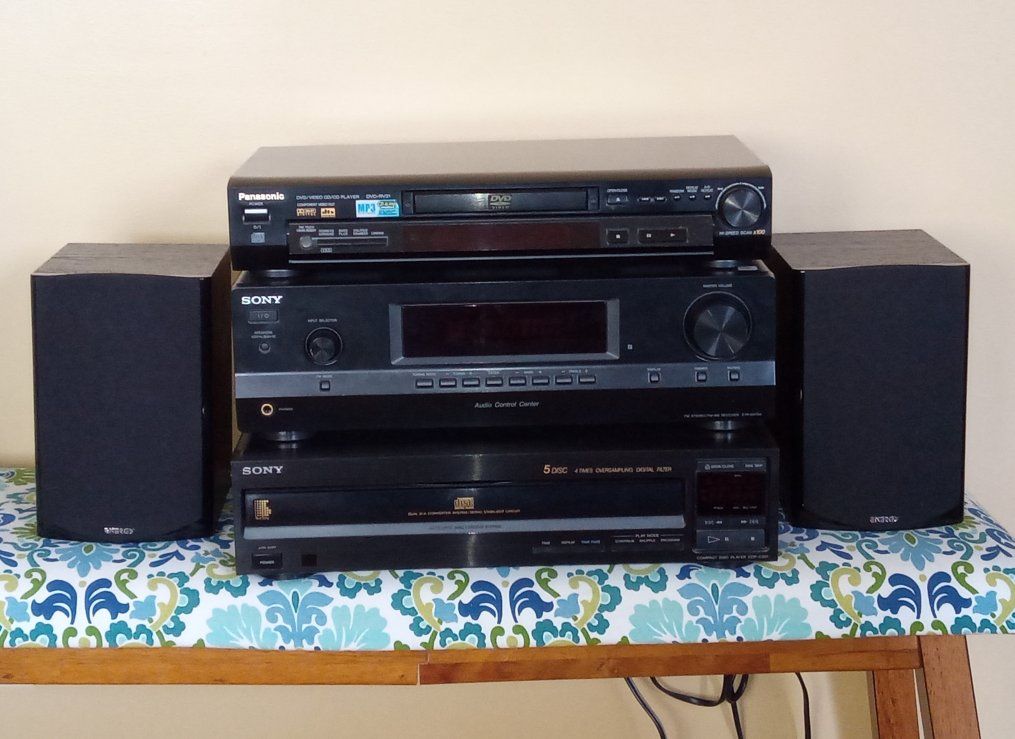 Stereo Receiver, CD Changer, DVD Player & Speakers