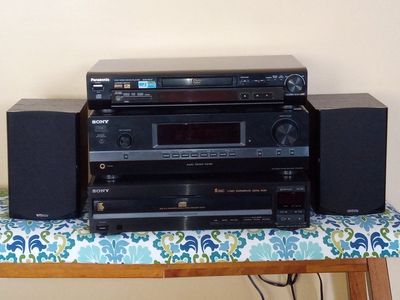 Stereo Receiver, CD Changer, DVD Player & Speakers