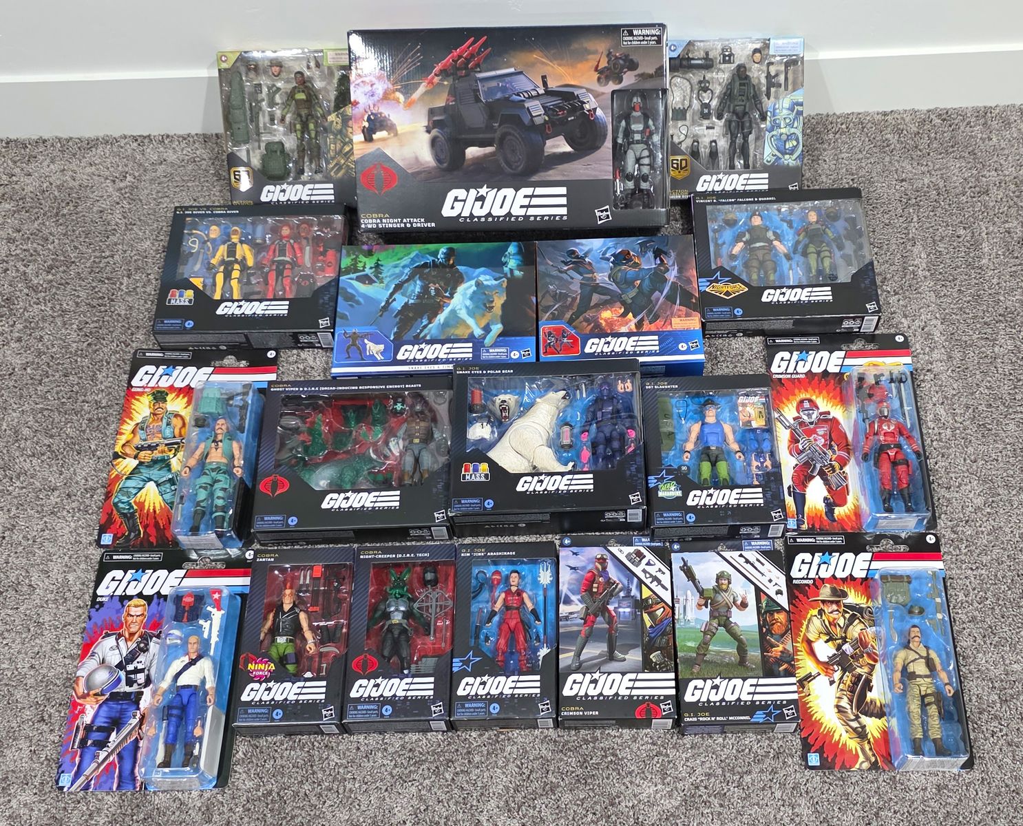 G.I. Joe Classified & Retro Lot - 19 Different New NIB Action Figures, 2-Packs, Vehicle - GI Joe