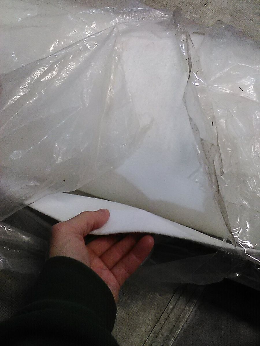 Roll of white felt