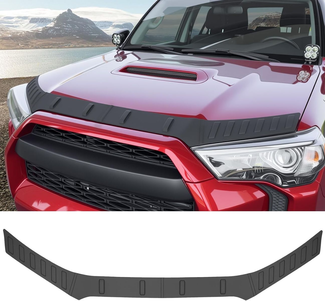 2010-2024 Toyota 4Runner Hood Deflector Guard Soft TPE