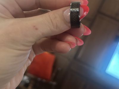 Men tungsten ring size 10 1/2