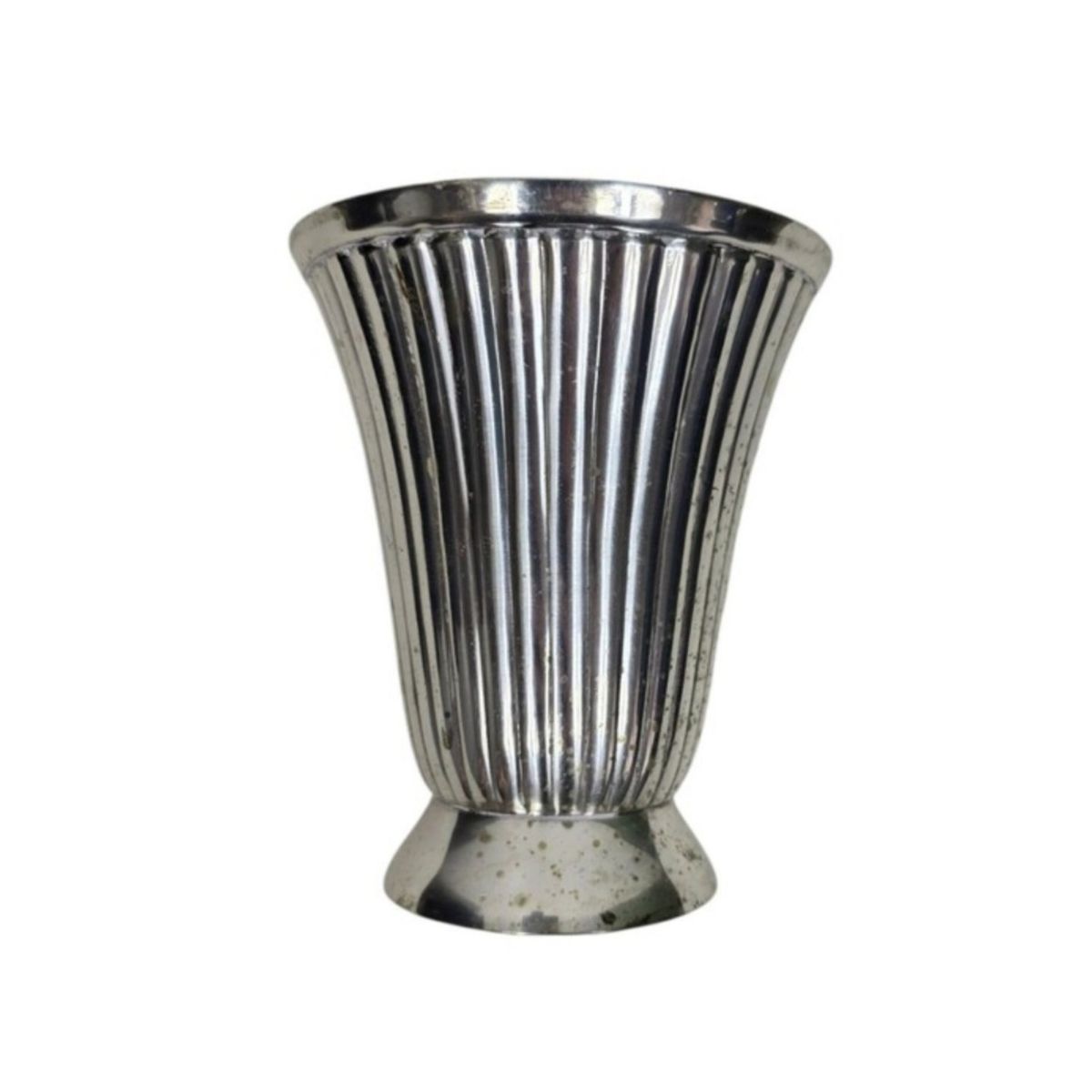 Vintage Empire Sterling Weighted Silver Trumpet Bud Vase Fluted 4.75 Inch