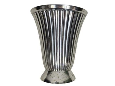 Vintage Empire Sterling Weighted Silver Trumpet Bud Vase Fluted 4.75 Inch