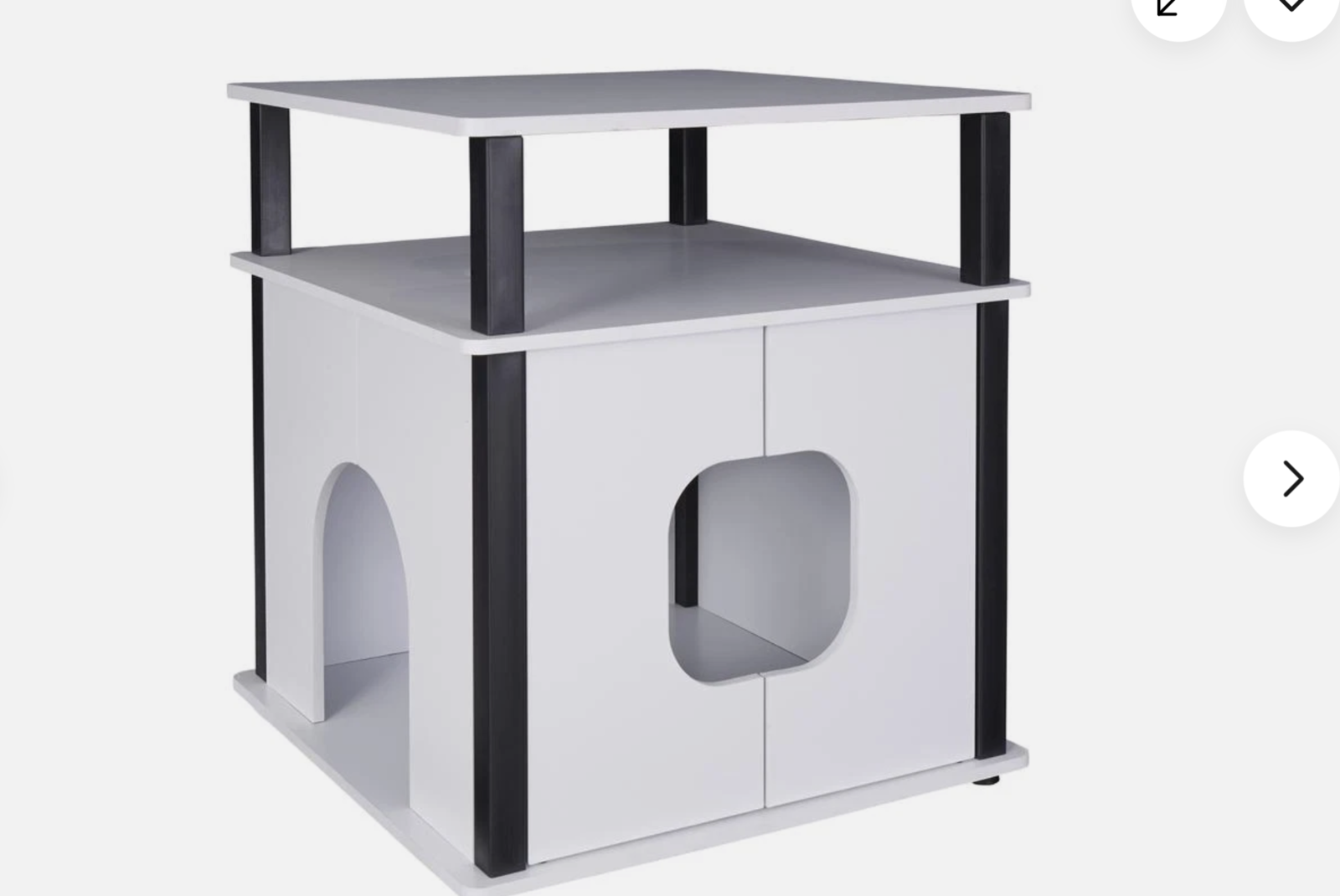 New in box, Cat, Pet Bedside Table, end table - White