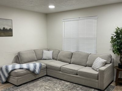 Free Delivery Available- arc Willey Couch Sectional