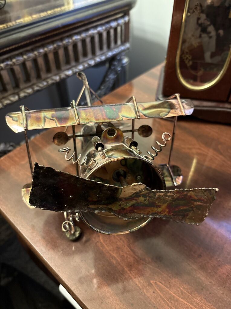 Winder Musical Steampunk Airplane