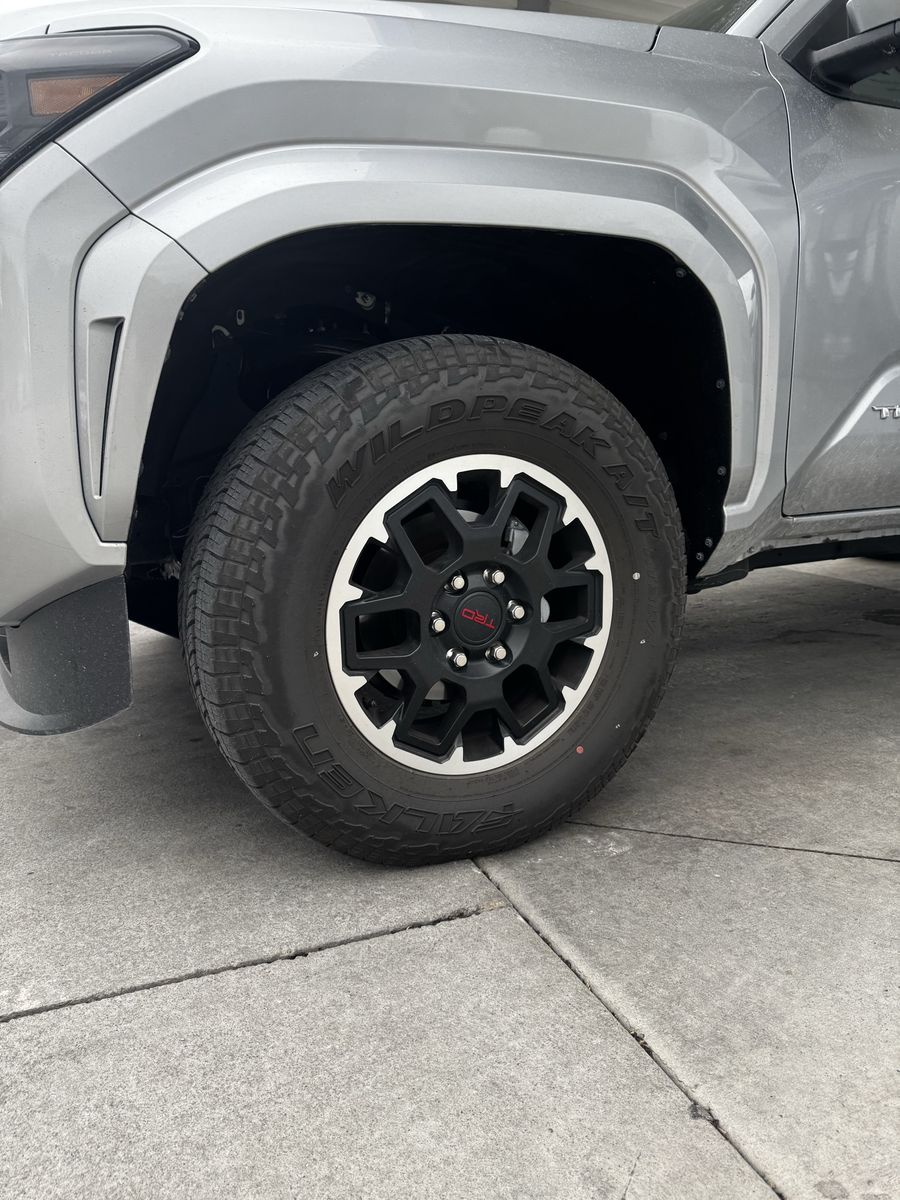 Falken Wildpeak tires on TRD wheels