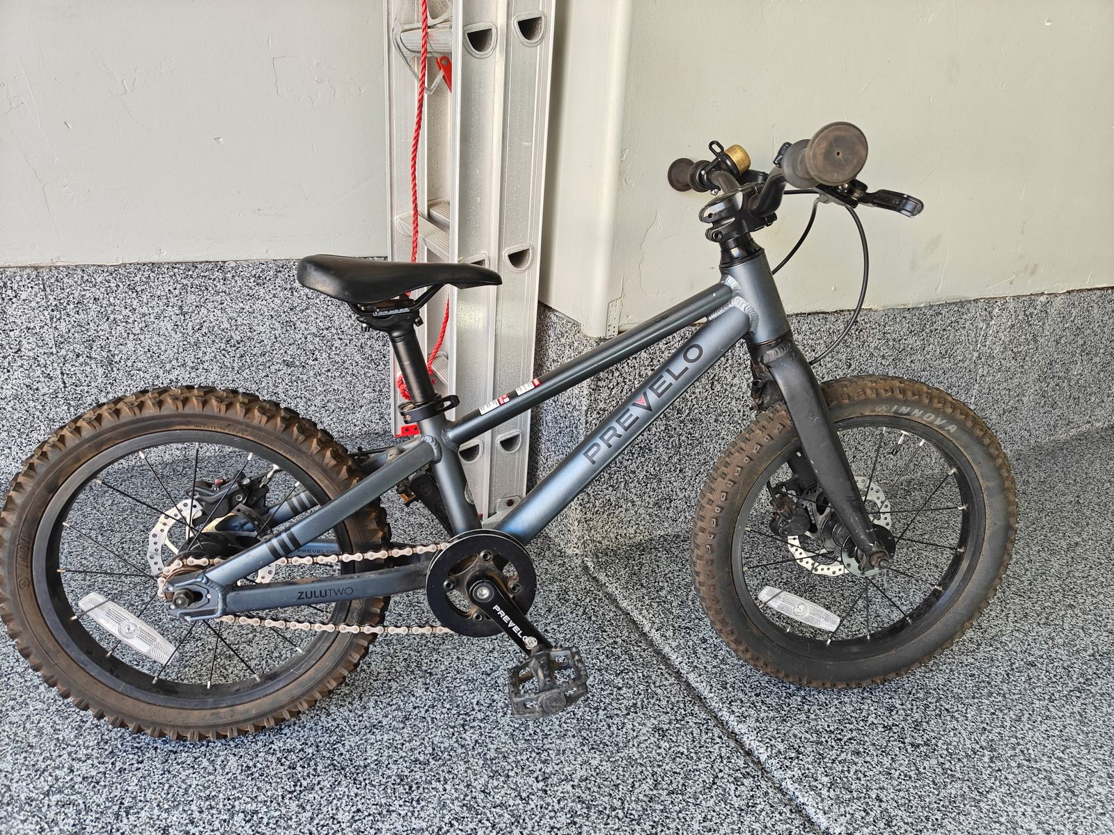 Prevelo Zulu Two 16-inch Kids' Mountain Bike - Gray, Excellent Condition