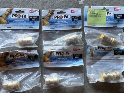 Mini-Split Push To Connect Fittings