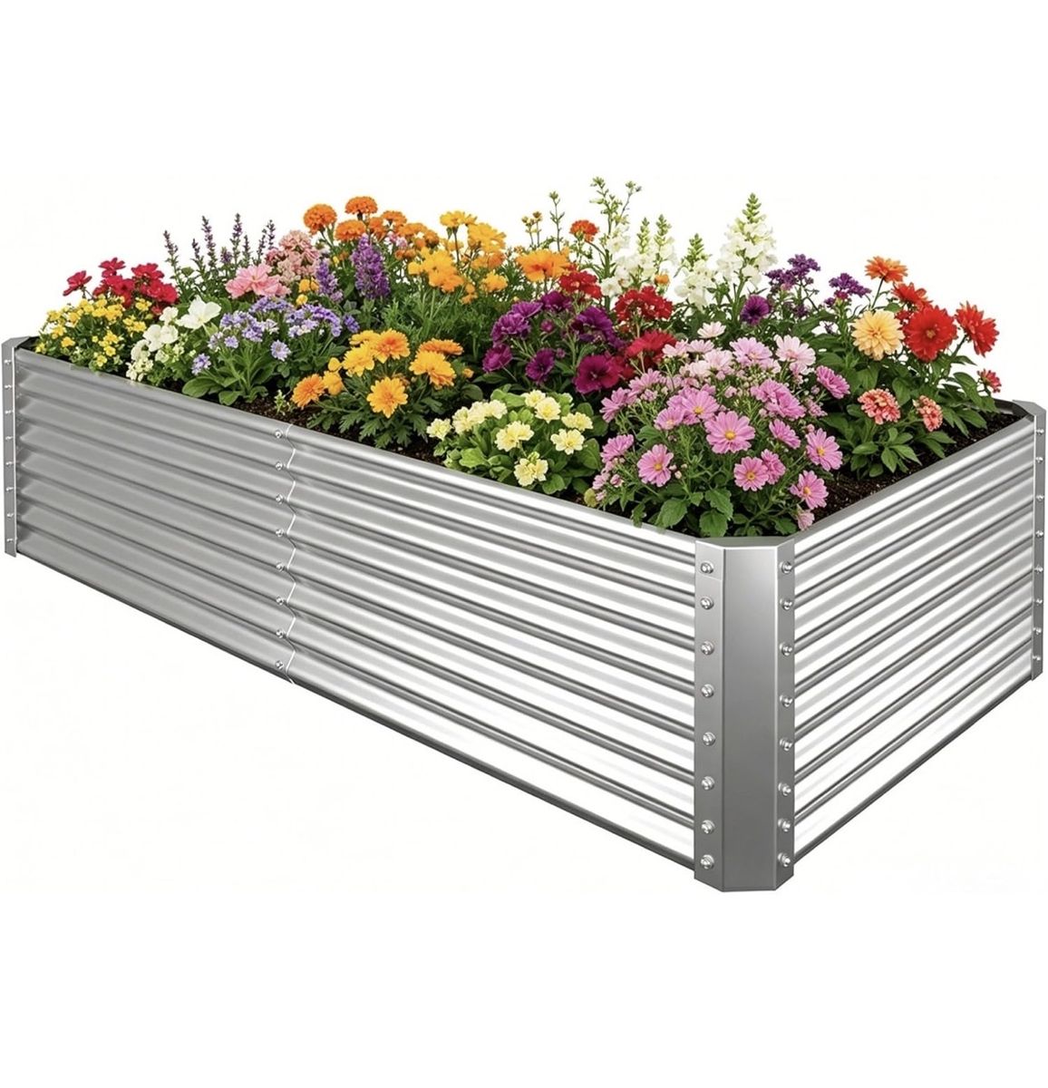 Brand New Silver Raised Garden Bed