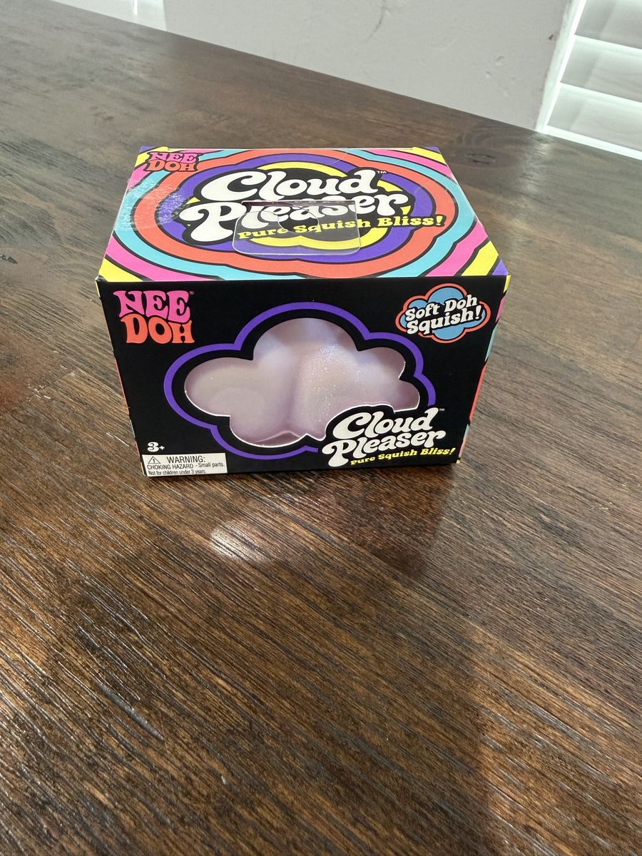 Nee Doh Cloud Pleaser Fidget Toy - Soft Doh Squish, Shimmers & Shines - Pure Squish Bliss