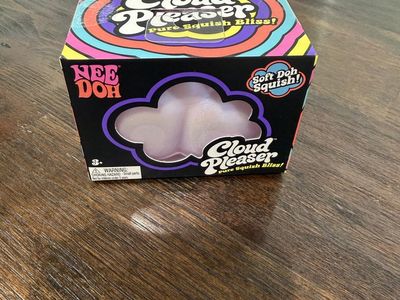 Nee Doh Cloud Pleaser Fidget Toy - Soft Doh Squish, Shimmers & Shines - Pure Squish Bliss