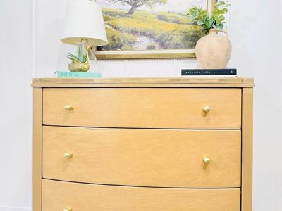 Modern Minimalist Boho Style 3 Drawer Dresser Chest | Modern Boho Dresser Chest