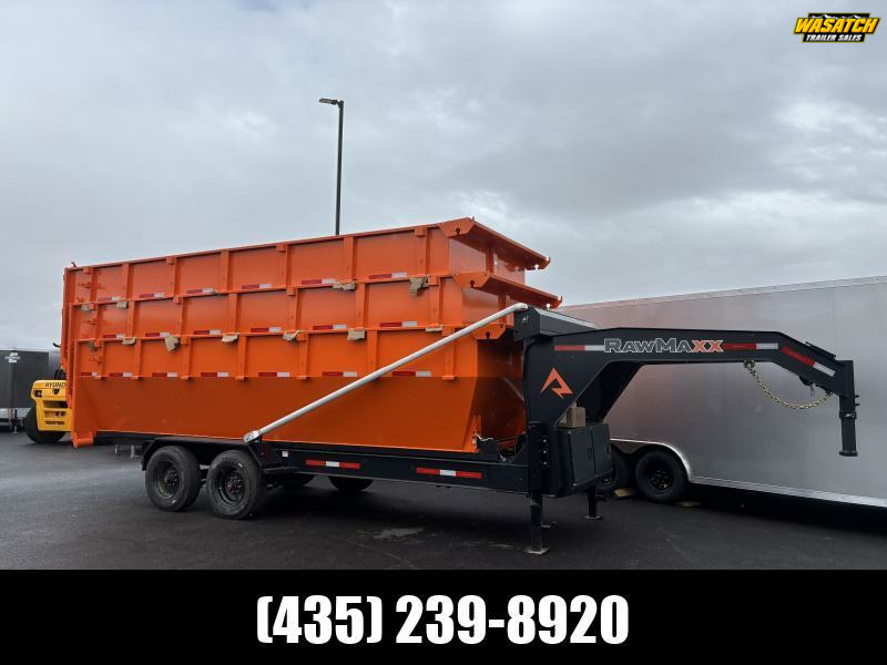 RawMaxx 7X16 14K RDX ROLL OFF Dump Trailer