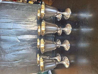 Sterling silver goblets