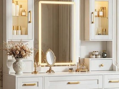 farm house vanity desk