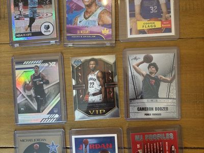 18 card lot - Flagg, Dybantsa, Jordan, Wembanyama, & more