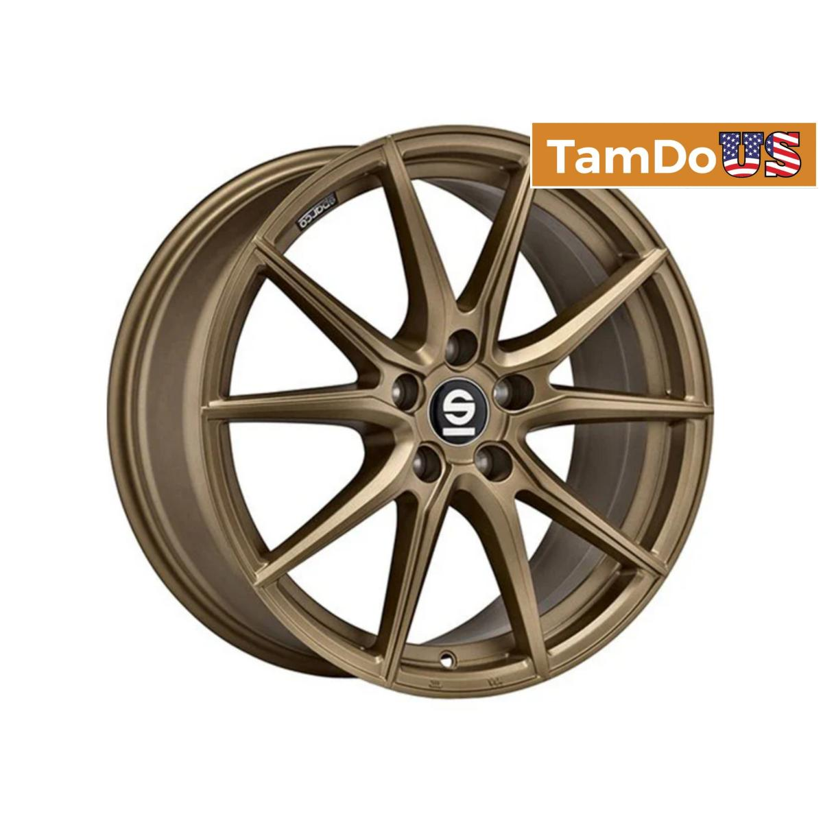 Sparco DRS 17x7.5 ET48 5x112 Rally Bronze Wheels Set (4) Center Bore 73.1mm