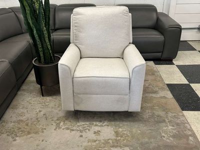 COSTCO PAXLEY FABRIC SWIVEL RECLINER ROCKING CHAIR!!