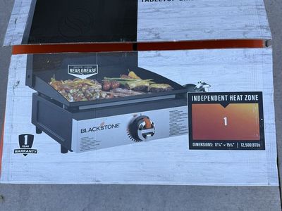 Brand New Blackstone 17” Tabletop Griddle with Hood