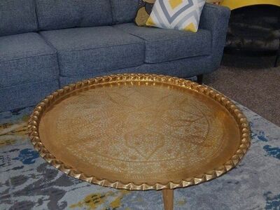 vintage brass table top