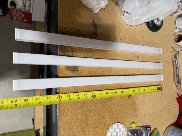 Set of 3 Under Cabinet LED Lights Kitchen Garage 20" x 1"