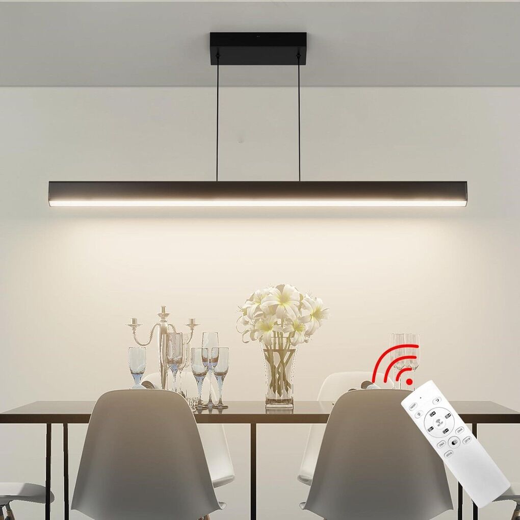 Linear Chandelier Pendant, Remote (40inch)