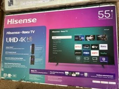 55” TV ROKU NEW