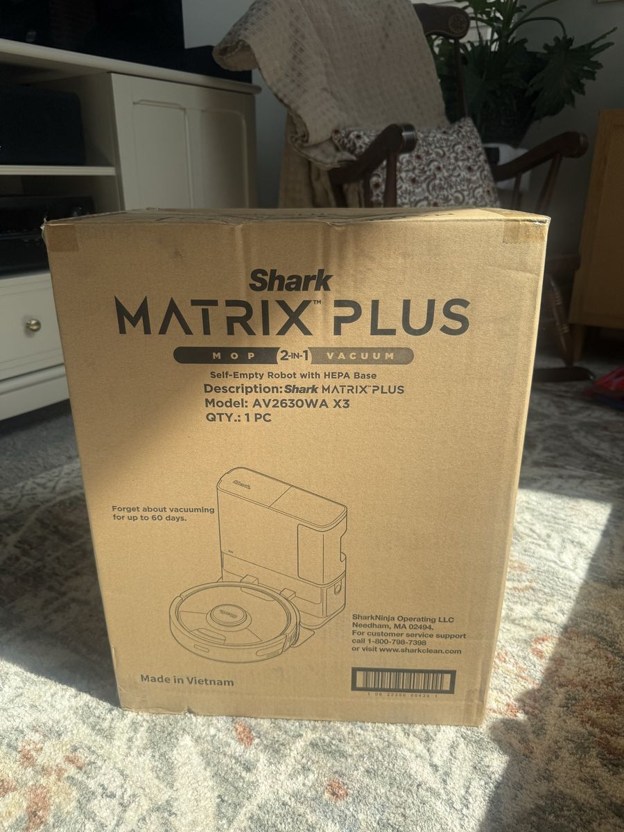 Shark MATRIX PLUS AV2630WA X3 2-in-1 Robot Vacuum & Mop with XL HEPA Self-Empty Base