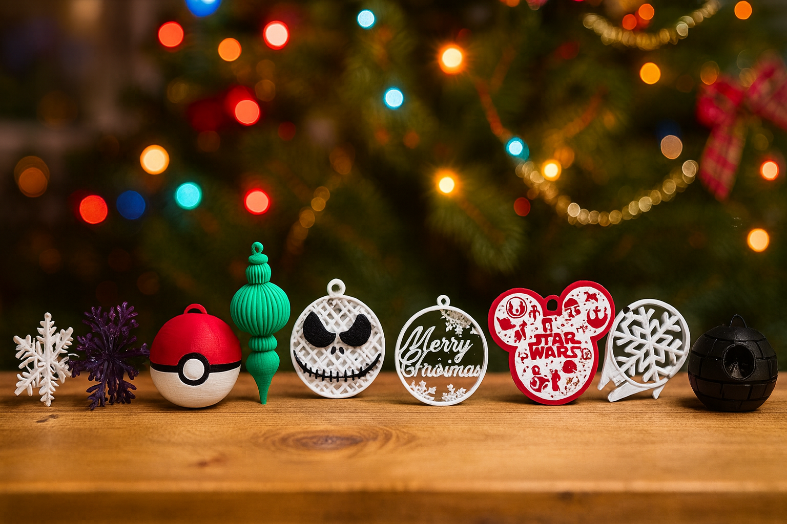 3D Printed Christmas Ornaments