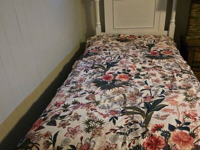 Twin Size BedfRame And New Mattress And BoxSpring