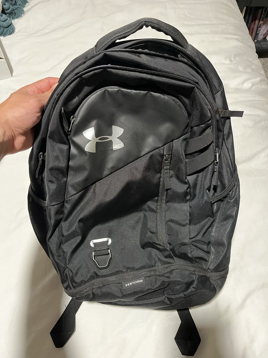 Under Armour Hustle 3.0 Backpack Black UA Storm Water-Resistant Laptop Compartment