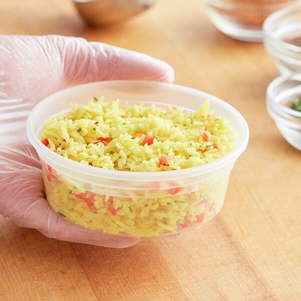 960 - 8 oz Microwavable Plastic Deli Containers