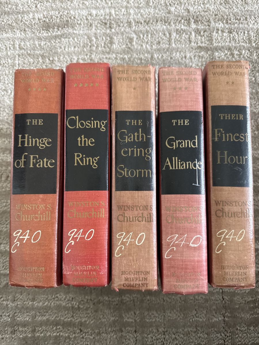 The Second World War 5 books Winston Churchill
