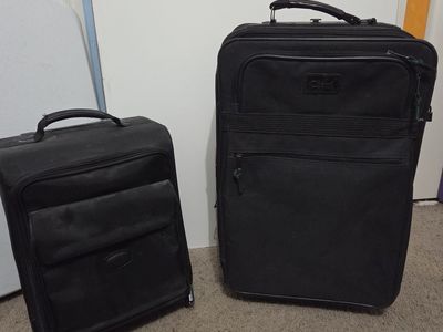 Protocol 2 Piece Black Luggage Set