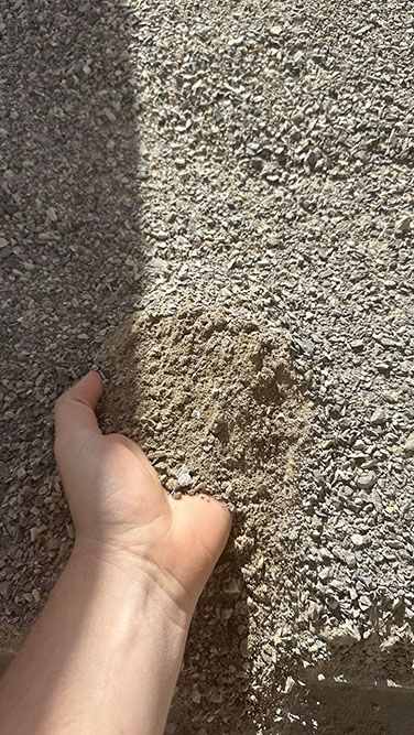 Light Grey Chat Landscape Material Delivery