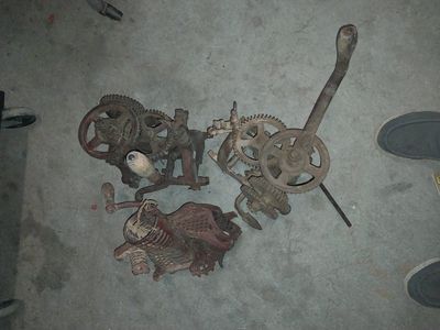 antique hand sickle blade sharpeners ,corn shucker