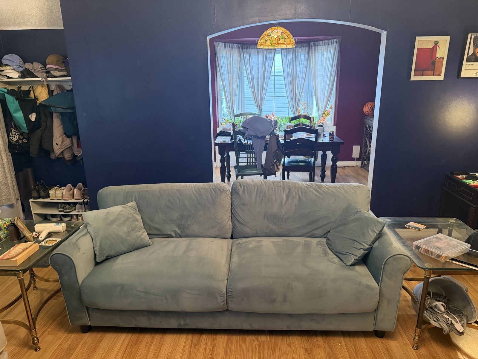 Blue sofa
