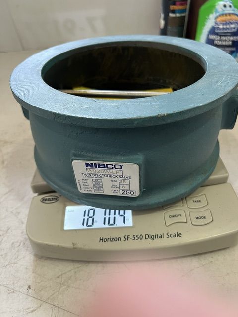 NIBCO 6" twin disc check valve W920W-LF