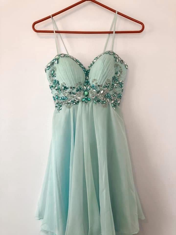 Blue Homecoming Dress