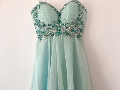 Blue Homecoming Dress