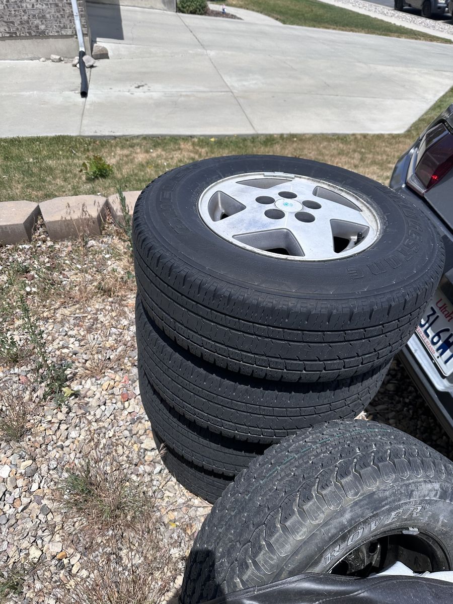 15” Stock Jeep Tires – Fair Shape