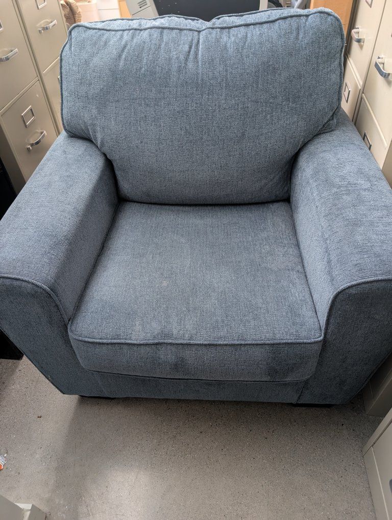 Blue large armchair