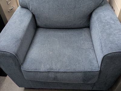 Blue large armchair